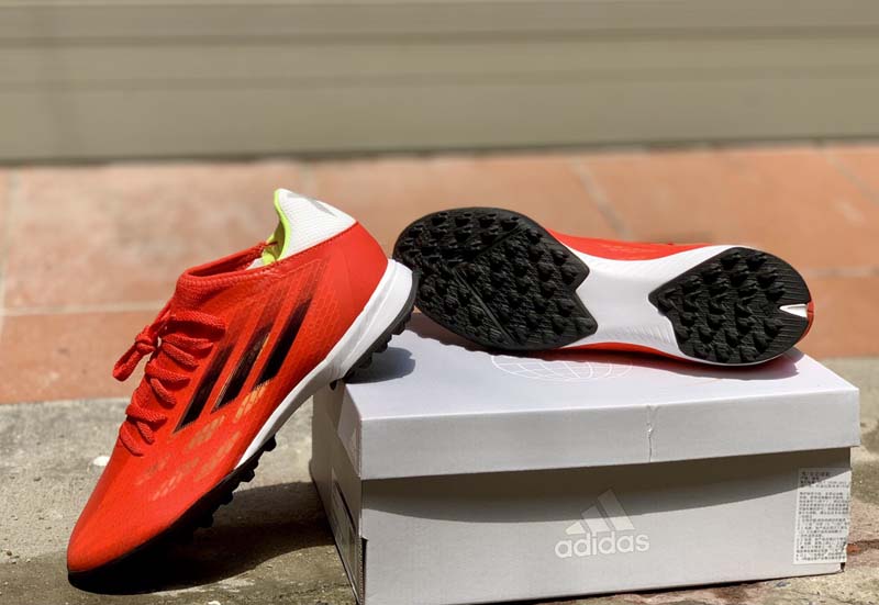 adidas X Speedflow .3 TF Meteorite - Red/Footwear White/Solar Red - FY3310